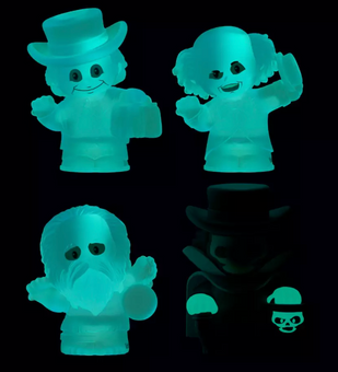 Disney Parks Haunted Mansion Glow in the Dark Little People Collector Set New
