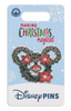 Disney Parks Christmas Magical Mickey Mouse Icon Wreath Holiday Pin New With Card