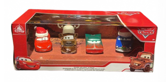 Disney Parks Pixar Cars Holiday Die Cast 4 Pk Set Pack Vehicle New With Box