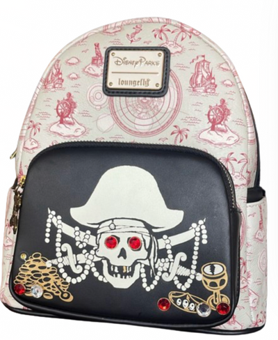 Disney Parks Pirates of the Caribbean Loungefly Mini Backpack New With Tag