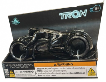 Disney Parks Tron Lightcycle Color-Changing Die-Cast Vehicle Toy New With Tag