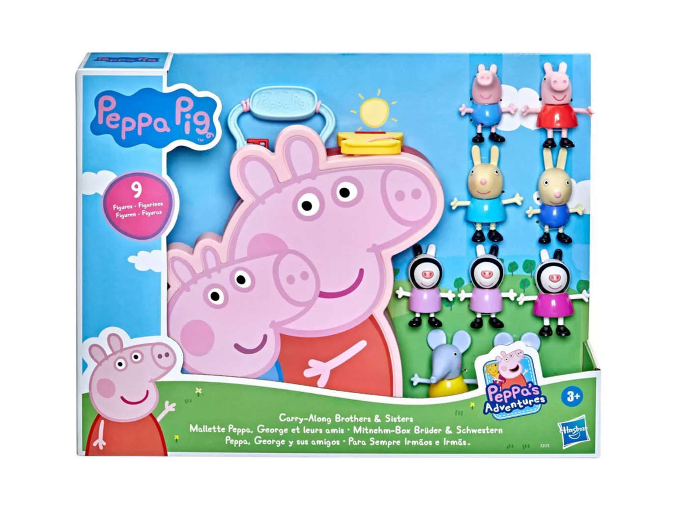 Peppa Pig Carry-Along Brothers & Sisters Toy Case New With Tag