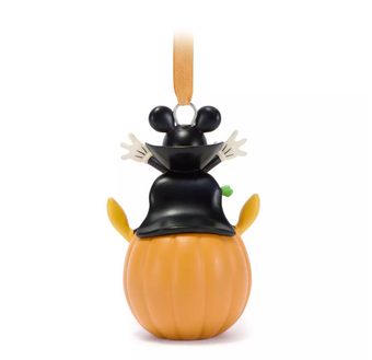 Disney Parks Happy Halloween Mickey On Pumpkin Christmas Ornament New with Tag