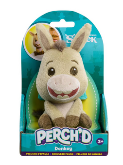 Universal Studios Shrek Donkey Perch'D Shoulder Plush Toy New With Tag