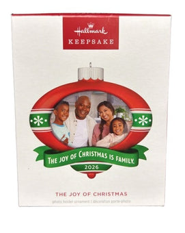 Hallmark The Joy of Christmas 2026 Photo Frame Ornament New With Box