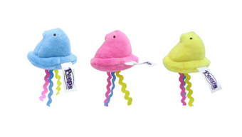 PEEPS Set of 3 Chick Plush Cat Toys Easter New with Tag