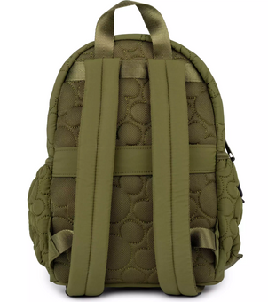 Disney Parks Mickey Mouse Icon Quilted Backpack in Olive New with Tag