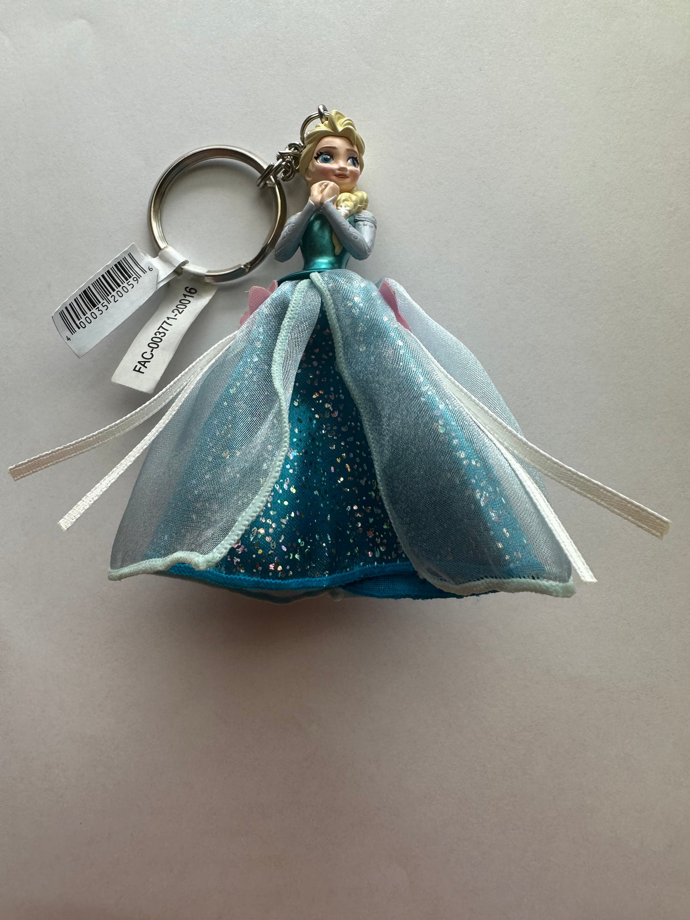Disney Parks Frozen Elsa Tulle Keychain New with Tag