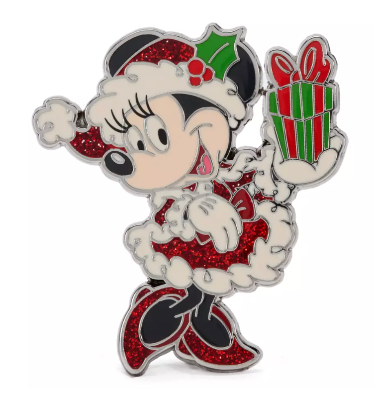Disney Parks Mrs Santa Minnie Mouse Holiday Pin New With Card
