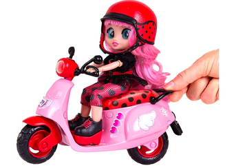 Cry Babies BFF Lady's Scooter 7.8 Inch Doll Multicolor New with Box