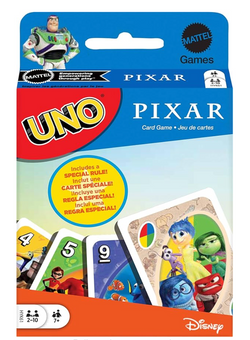Disney Parks Mattel Games UNO Pixar Card Game with 112 Cards Toy New with Tag