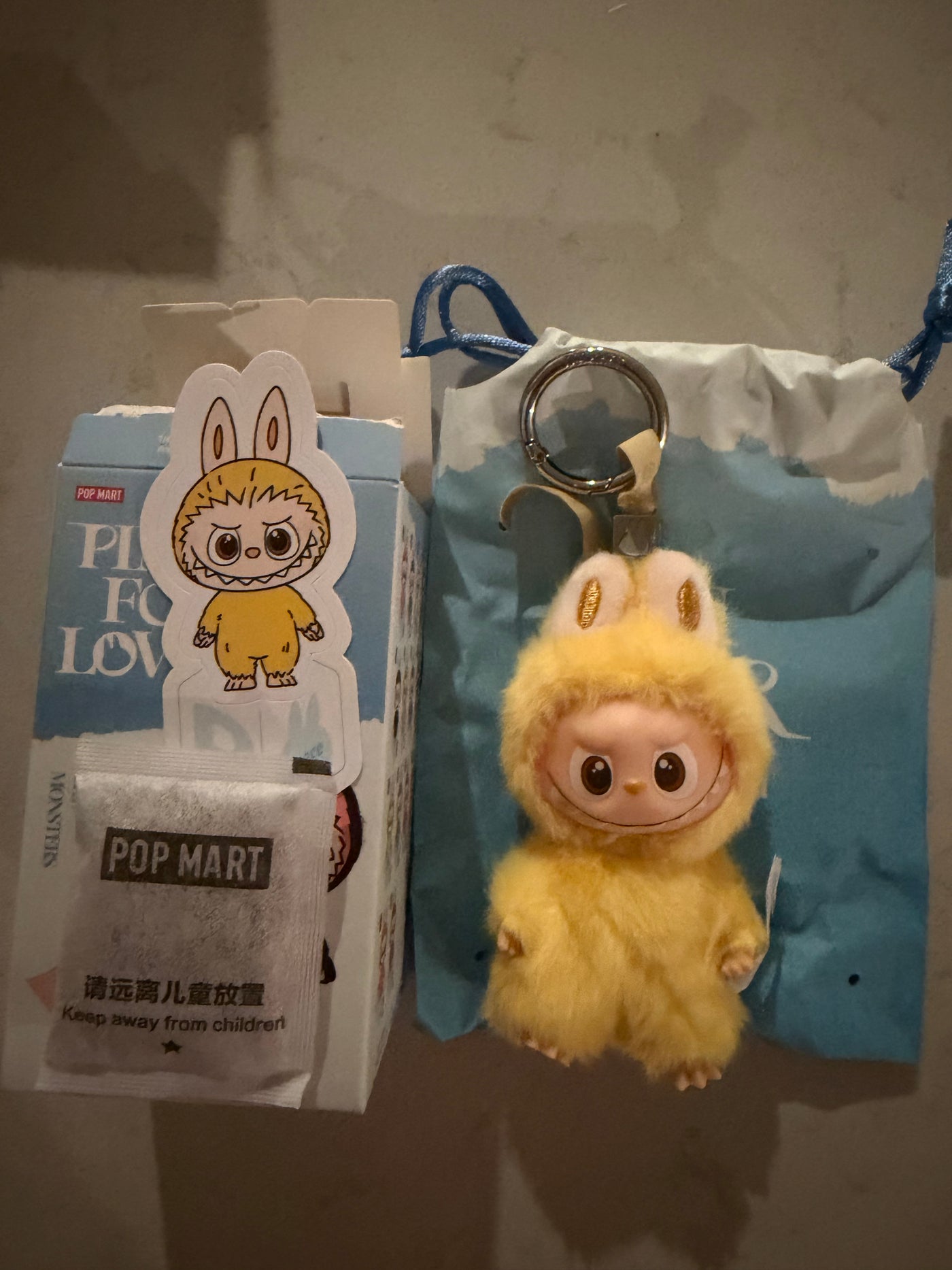Pop Mart Labubu The Monsters Pin for Love Letter P Plush Keychain USA New