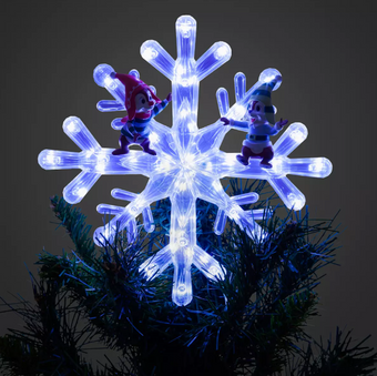 Disney Chip 'n Dale Elf Light-Up Holiday Christmas Tree Topper New with Box