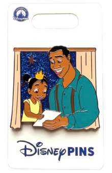 Disney Parks Tiana & Dad Open Edition Princess and the Frog Pin New With Card