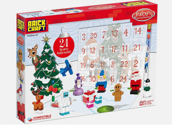 Brickcraft Rudolph Advent Calendar 294 Piece Set Countdown Christmas Toy