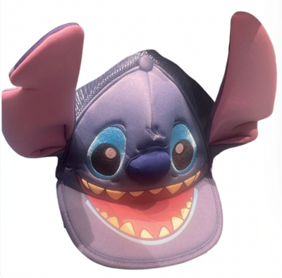 Disney Parks Stitch 3D Face Mouth Baseball Cap Hat New With Tag