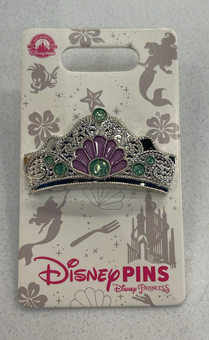 Disney Parks Princess Little Mermaid Ariel Crown Pin New with Card