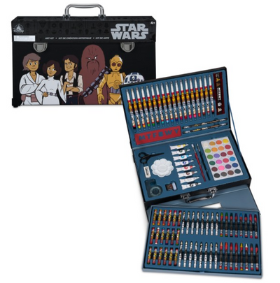 Disney Parks Deluxe Art Kit Star Wars with Markers and Tools With Case New