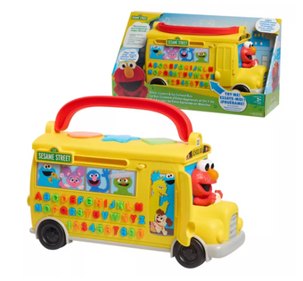 Sesame Street Elmo's Learn & Go School Bus Toy New With Tag