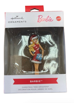 Hallmark Barbie Santa Christmas Ornament New With Box