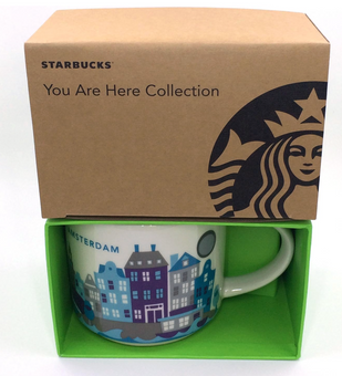 Starbucks You Are Here Collection Amsterdam Netherlands Ceramic Coffee Mug New