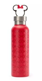 Disney Parks Minnie Mouse Icon Stainless Steel Water Bottle New