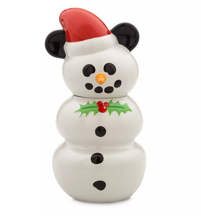 Disney Classics Christmas Mickey Snowman Cookie Jar New