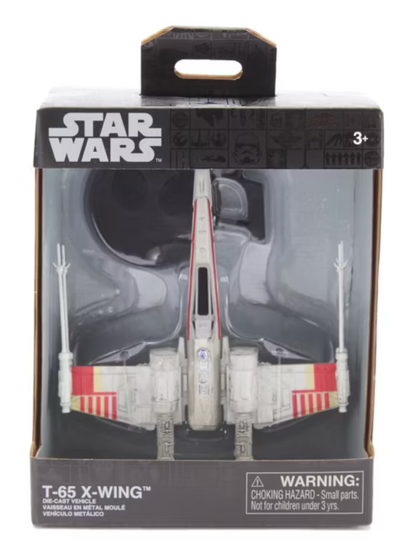 Disney Parks Star Wars T-65 X-WING Die-Cast Vehicle Toy New With Tag