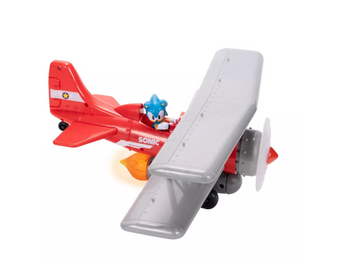 Sonic The Hedgehog Tornado Biplane with Action Figure New