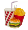 Robert Stanley Burger Combo Glass Christmas Ornament New with Tag
