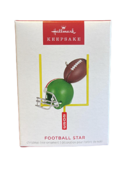 Hallmark 2023 Keepsake Football Star Christmas Ornament New with Box