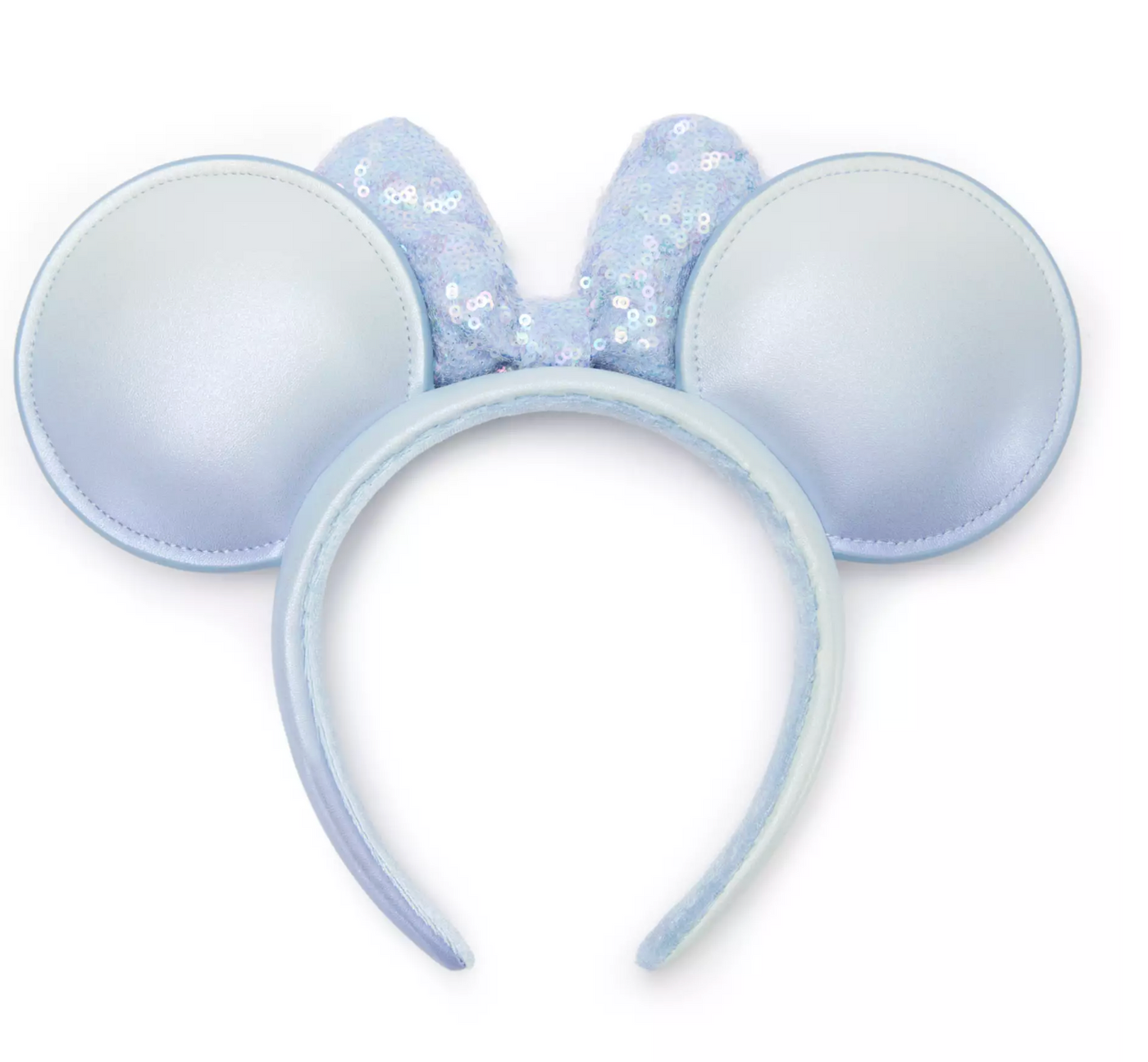 Disney Minnie Mouse Ear Headband for Adults Winter Blue New