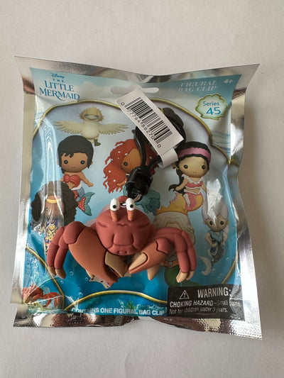 Disney The Little Mermaid Live Action Sebastian Figural Bag Clip New with Tag
