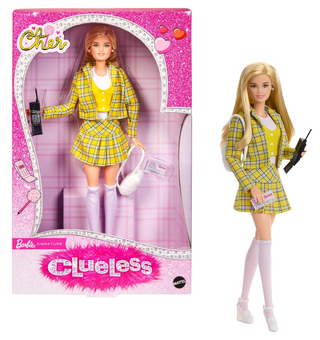 Barbie Signature Doll Clueless Cher Collectible in Yellow Plaid Suit New W Tag