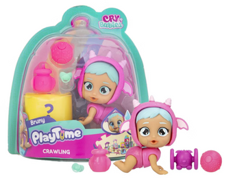 Cry Babies PlayTime Day Care Crawling Bruny Figure 5+ Surprises Toy New with Tag