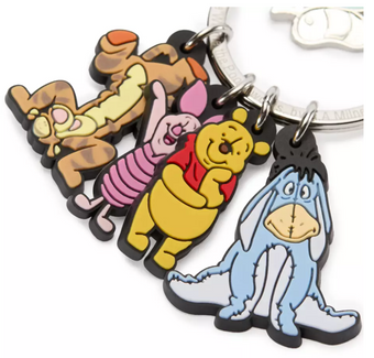 Disney Parks Winnie the Pooh and Pals Vinyl Keychain New with Tag