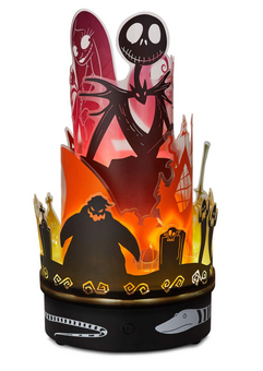 Hallmark Disney Tim Burton Nightmare Before Christmas Rotating Lamp New With Tag