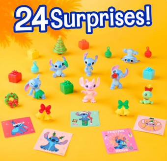 Disney Stitch Advent Calendar, 24-Day Holiday Countdown Figures Toy New With Box