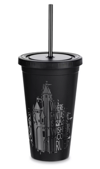 Disney Parks Fantasyland Castle Tumbler with Straw New with Tag