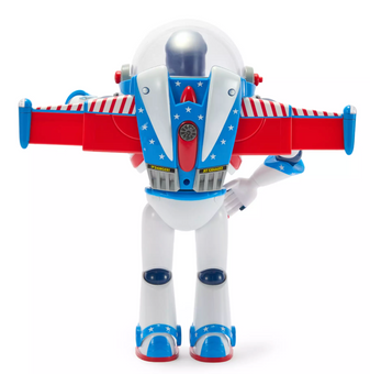 Disney Buzz Lightyear Talking Action Figure Toy Story 250th Independence Day New