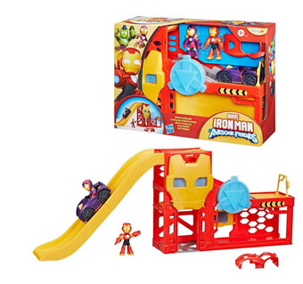 Disney IRONMAN Garage Action Figure Playset Toy New With Box