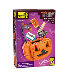 Brickcraft HERSHEY'S Trick or Treat Tub Building Kit 155pcs Set Toy New With Tag