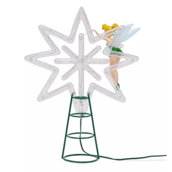 Disney Parks Tinker Bell Light-Up Christmas Tree Topper Peter Pan New with Tag