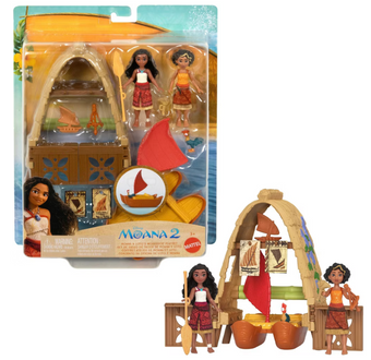 Disney Moana 2 Moana & Loto's Workshop Playset with Boat Toy New with Tag
