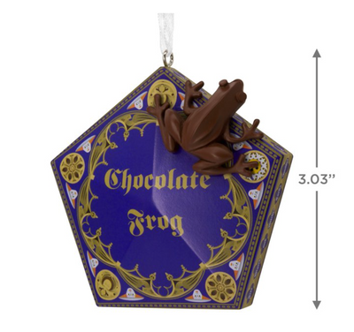 Hallmark Collectable Harry Potter Chocolate Frog Christmas Ornament New With Box