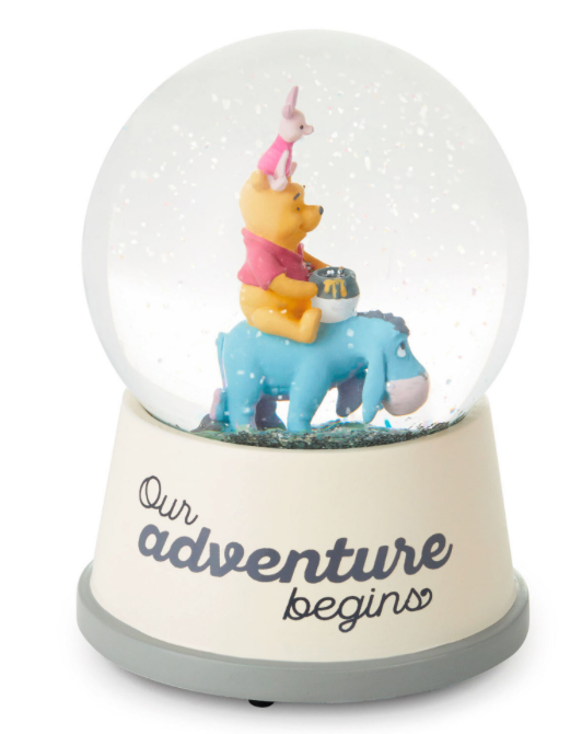 Hallmark Disney Baby Winnie the Pooh Our Adventure Begin Snow Globe New With Tag