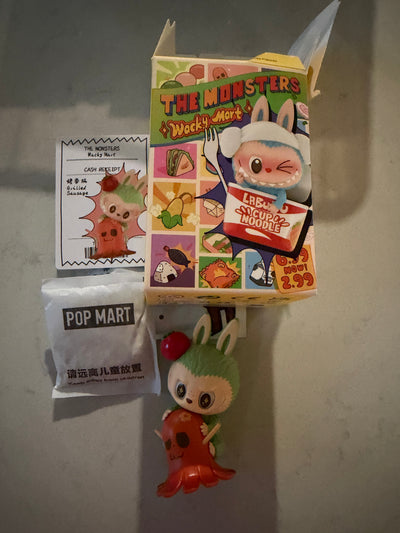 Pop Mart Labubu The Monsters Wacky Mart Grilled Sausage Vinyl Figure USA Seller