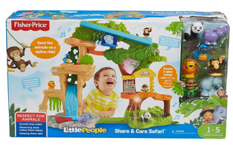 Fisher-Price Little People Toddler Toy Share & Care Safari Playset New With Box