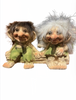 Disney Epcot Norway Nyform Trolls Couple Sitting on Log Figurine New with Tag