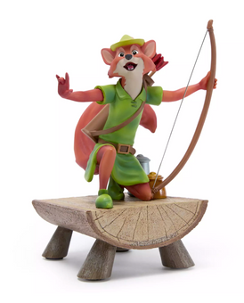 Disney Parks Robin Hood Wooden Log Mini Figurine New With Tag